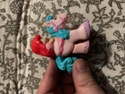 Vintage Fisher Price Little People Klip Klop Princess/ Ariel figure Purple Horse