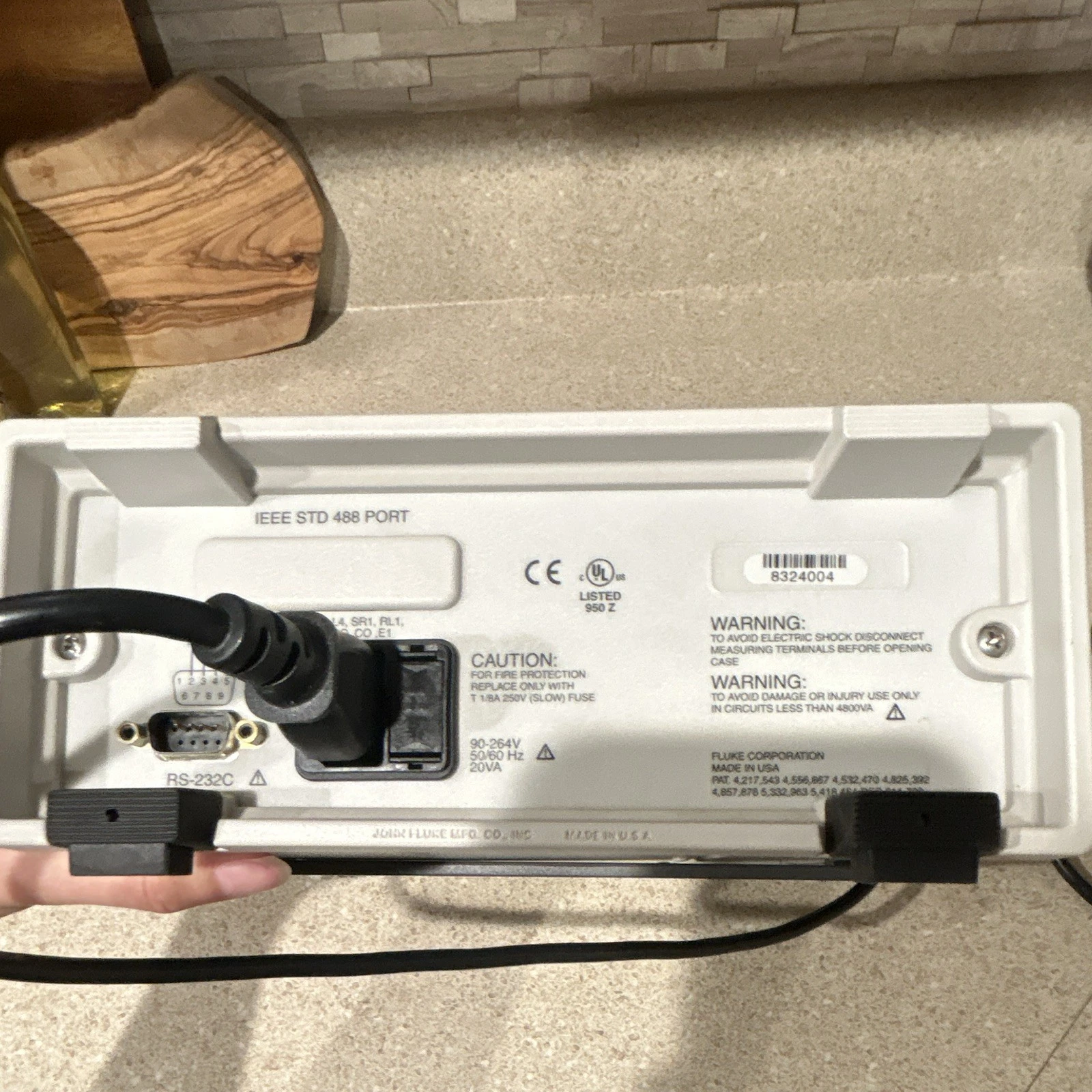 Fluke 45 Benchtop Dual Display DMM Auto-Ranging 10000 Count 1000V RS-232C image 3
