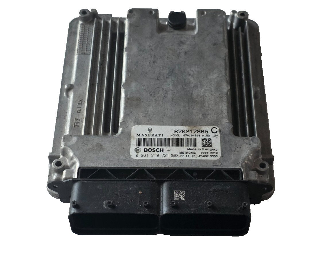 22 2022 MASERATI LEVANTE 3.8L ECM ENGINE CONTROL MODULE 670217885 USED OEM
