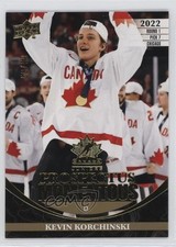 2023 Upper Deck Team Canada Juniors Electric Gold 58/99 Kevin Korchinski 4wd