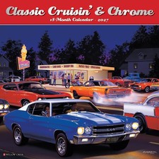 Classic Cruisin' & Chrome 2027 12" x 12" Wall Calendar(free shipping)