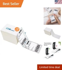 Fanfold 4 x 6 Direct Thermal Labels White Perforated Shipping Labels, 500pcs ...