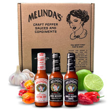 Melinda S Hot Sauce Variety Pack - Extra Spicy Gourmet Hot Sauce Gift Set with V