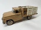 Vintage Pressed Steel 1960’s Tonka Farms Stake Rack Truck Tan