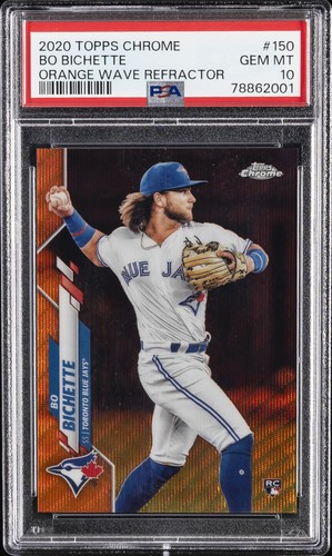 Bo Bichette [Orange Wave Refractor] #150 2020 Topps Chrome card