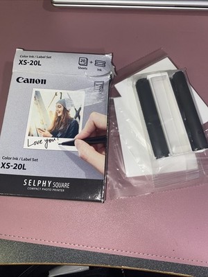 Canon SELPHY Square XS-20L Color Ink & Label Sets New