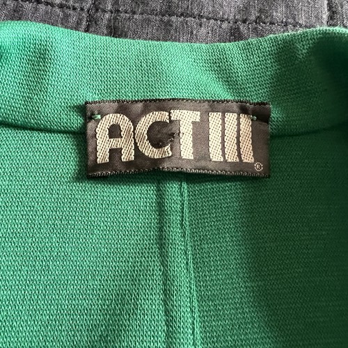 Blazer vintage anni 80 90 Act III verde smeraldo Union made in USA, taglia media - Foto 3 di 9