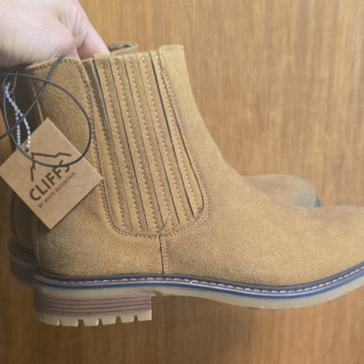 NEW Cliffs by White Mountain Men\'s Brown Faux Suede Boots Sz 7 Cliffs by White Mountain Womens Hearty Faux Suede Winter  main image 3