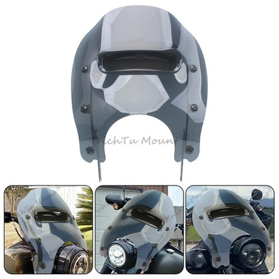 #ad Smoke Windshield Vented Windscreen Mounting Hardware Kit For Harley Road King $245.99