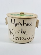 Herbs de Provence klassischer französischer Tontopf 11 Unzen Vintage 5 x 6 Zoll