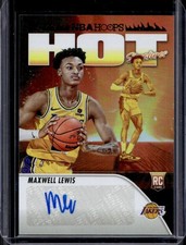 2023-24 Panini Hoops Maxwell Lewis Hot Signatures Rookie RC Auto #HSR-ML Lakers