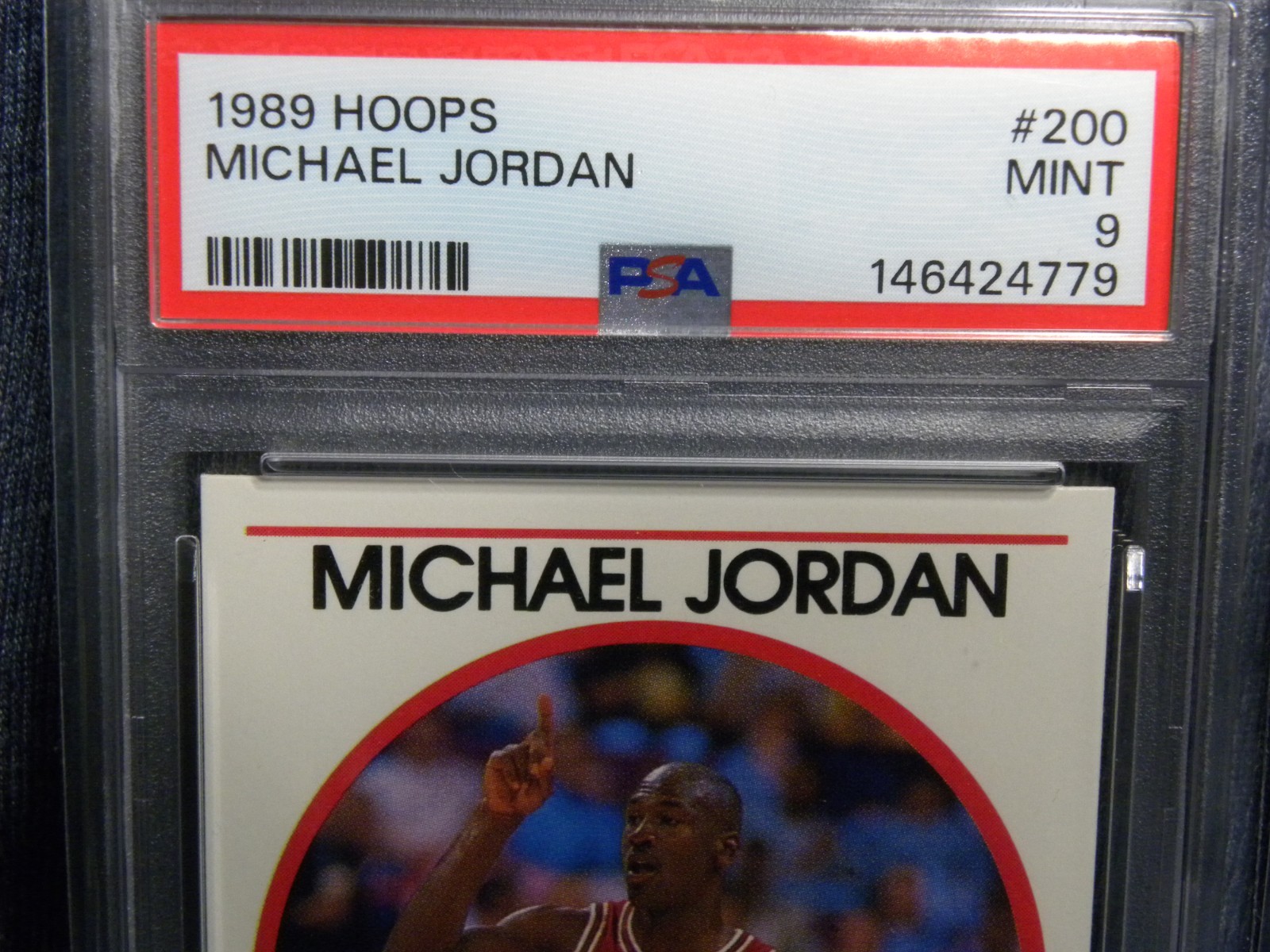 MICHAEL JORDAN  1989 HOOPS #200 & #21 ALL-STAR PSA-9  (2-CARDS) BEAUTIFUL !! view 3