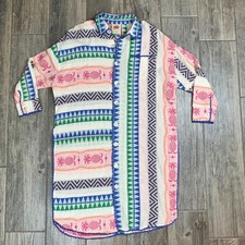 FARM Rio Multicolored Pineapple Jacquard Chemise Dress Cover Up Size S NEW