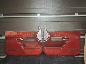 1988-1994 Chevrolet GMC Silverado Truck Suburban Red Front Interior Door Panels