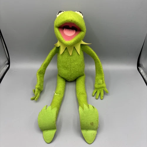 Muppets Kermit the Frog Stuffed Plush Poseable Doll 18" Jim Henson Sesame Street