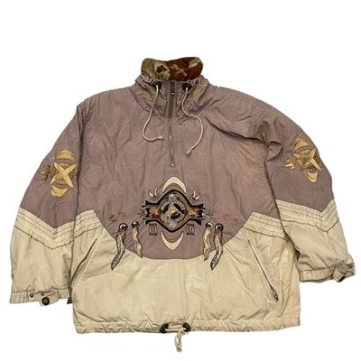Vintage Bogner Jacket Womens S Ski Snow Western Indian Horse Embroidered