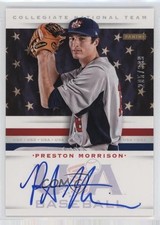 2013 USA Baseball Box Set Collegiate National Team Preston Morrison Auto qf6