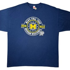 University of Michigan Wolverines Basketball 2018 Final Four Men  s t-shirt 2XL