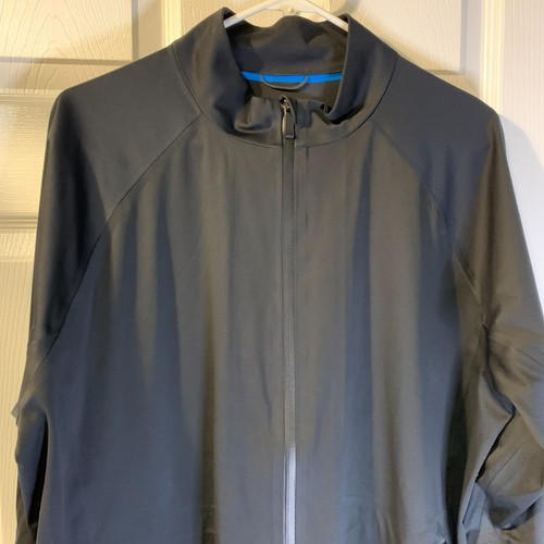 Nike Men's Aeroshield Jacket Size L Black Waterproof Sealed Seams Full Zip Golf - Picture 3 of 8
