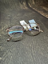 DIFF Womens Clear/Jade Framed Blue Light Blocking Glasses New W/ Defect