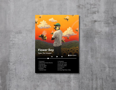Album Cover Acrylglas Print: Flower Boy, Tyler The Creator | 30 x 40cm | HipHop