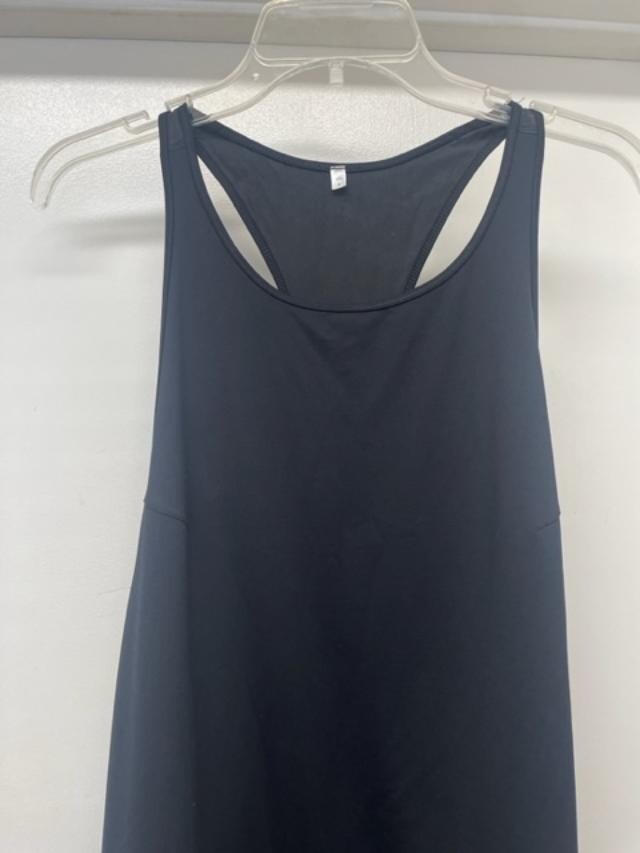 Lululemon Black Blissed Out Racerback Tank Dress Swim Cover Up Sz 8