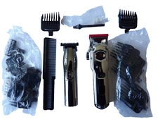 Jack & Rose Stainless Steel Clippers and Trimmers Set, Cordless Hair Clippers