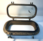 Perko Bronze Porthole 7"x14" w/Trim Ring (Cracked Glass)