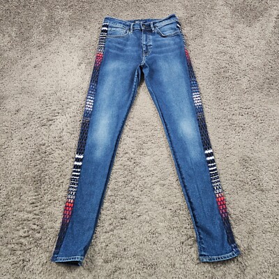 Levis 721 Jeans Womens 27 Skinny Made & Crafted Japanese Denim Stretch 24x30