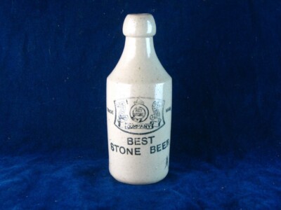 38239 Old Vintage Antique Printed Ginger Beer Bottle Birmingham 38239-old-vintage-antique-printed-ginger-beer-bottle-birmingham