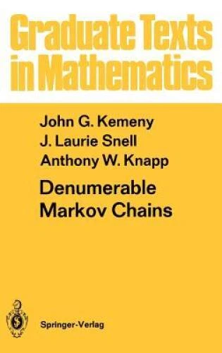 Denumerable Markov Chains: with a chapter of Markov Random Fields by Davi - GOOD
