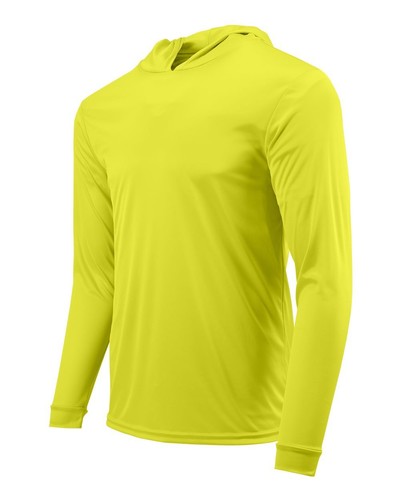 Hoodie T-Shirt Long Sleeve Sun skin protection out Door Fishing Top Men Hood Tee - Picture 12 of 20