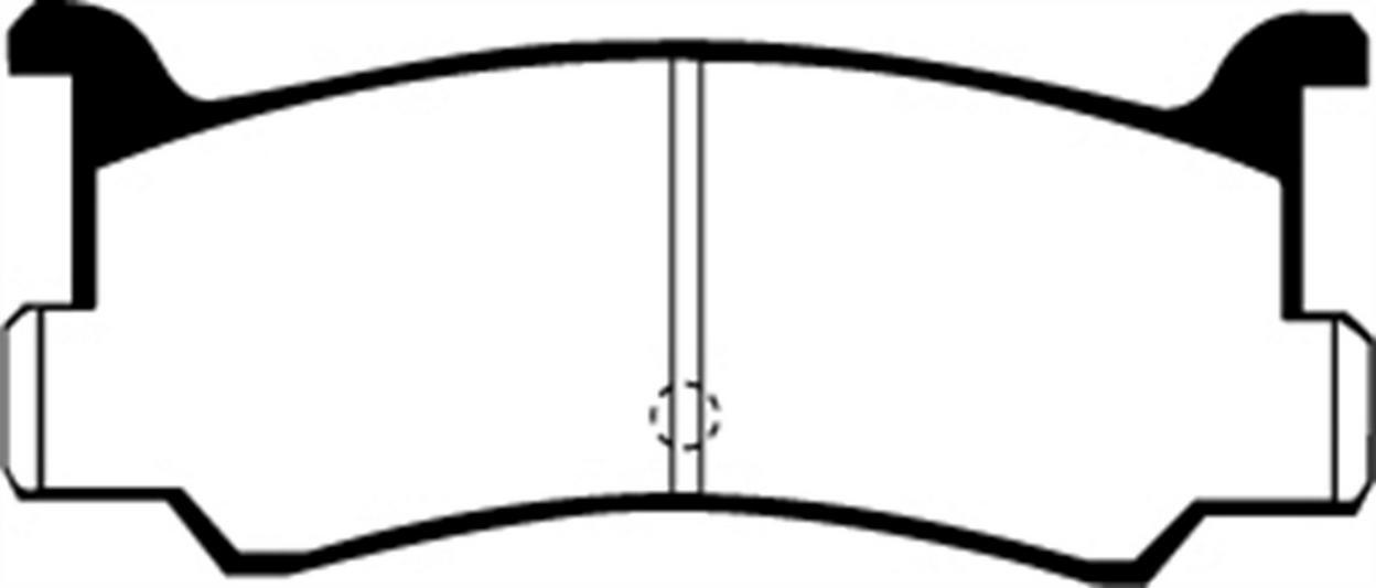 EBC Greenstuff Street Sport Rear Disc Brake Pad Set FMSI D573 Fits 92-95 Models