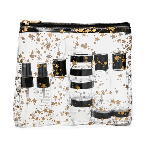 Miamica 15 Set TSA Compliant Travel Toiletry Bag Carry On Case Assorted Bottles - Picture 5 of 19