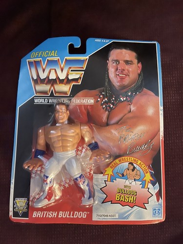 WWF WWE Hasbro Series 4 MOC British Bulldog - 1991...