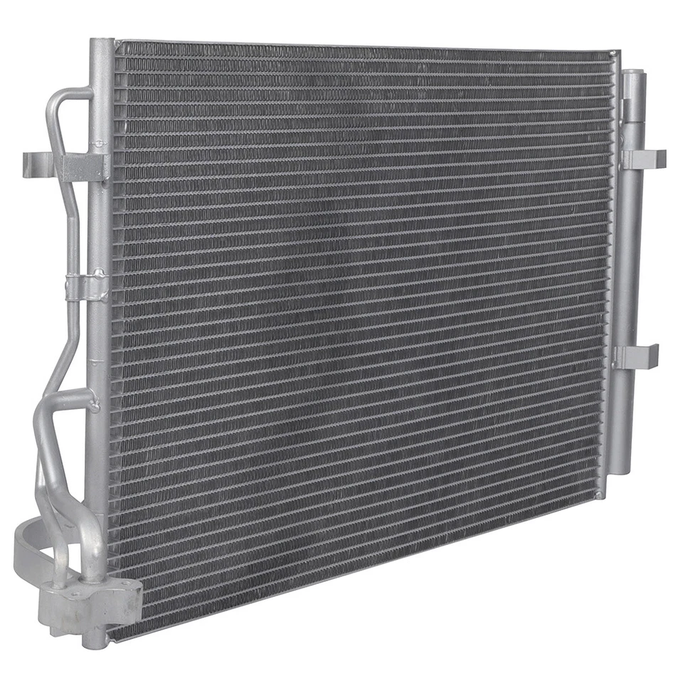 Aluminum Engine Condenser and Cooling Fan Assembly For 2014 2015 2016 Kia Soul Foto 3 de 4