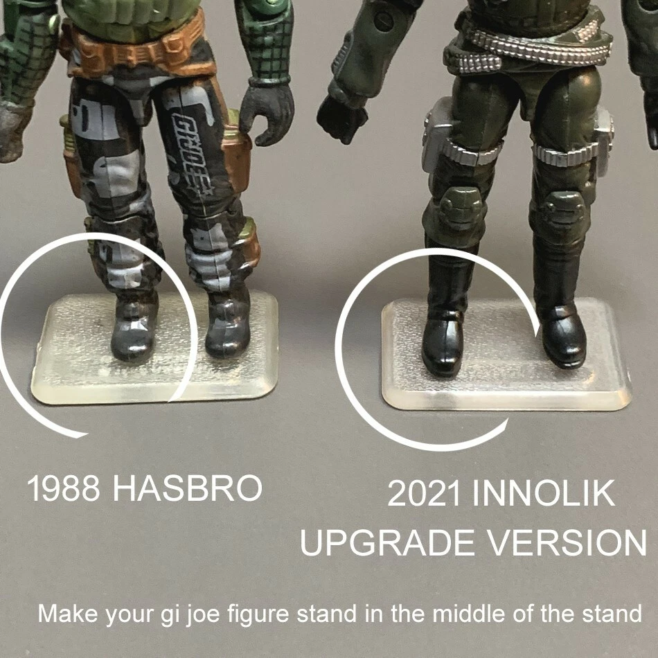 50x Transparent Display Stand Base For 3.75"GI JOE Figure Toy Upgrade Version  - Image 2 of 4