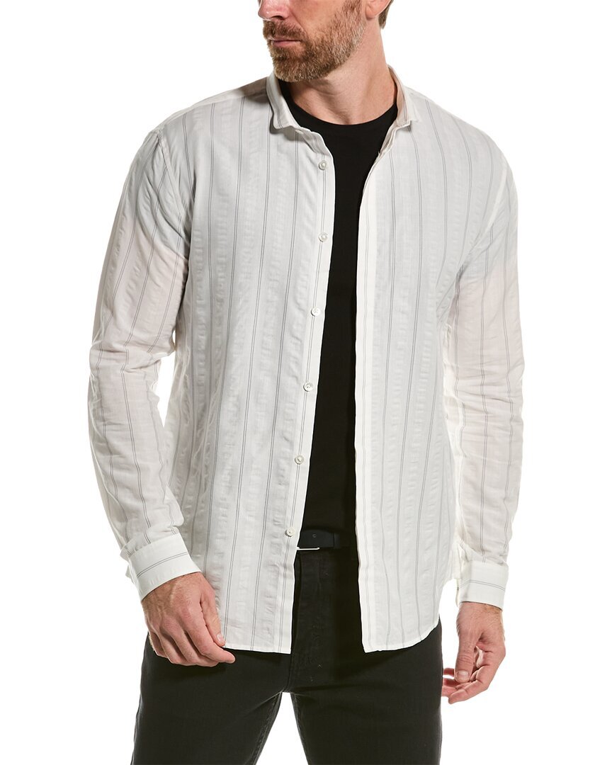 Рубашка John Varvatos Slim Fit Мужская белая S 17790₽