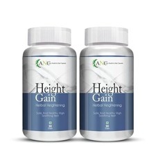 Ayurvedic Height Growth Capsules Grow Height Taller Supplement Pills Pack Of 2