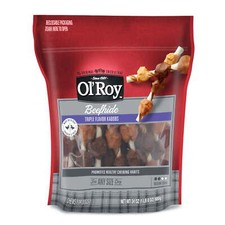 24oz Beefhide Triple Flavor Kabobs Dry Dog Chews