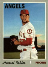 2019 Topps Heritage Hansel Robles #673 Baseball DNA Games