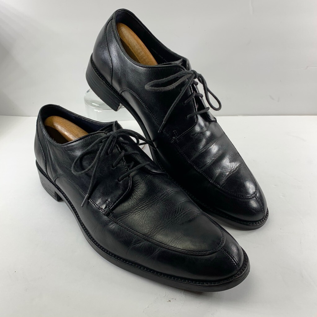 Cole Haan Mens Oxfords Dress Shoes Black Split Toe Lace Up  display picture 2
