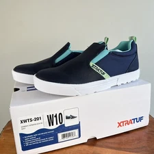 XTRATUF Topwater Women’s Slip-on Shoes Navy Blue Size W 10 XWTS-201 NIB