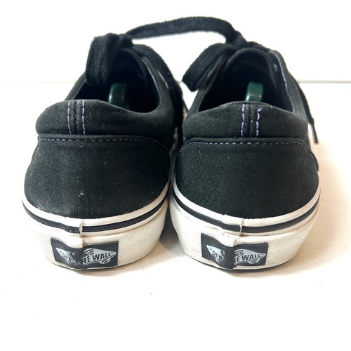 VANS Off The Wall Womens 7.5 Mens 6 Black Lace Up Low Top Sneakers Skate Shoes - Picture 8 of 10
