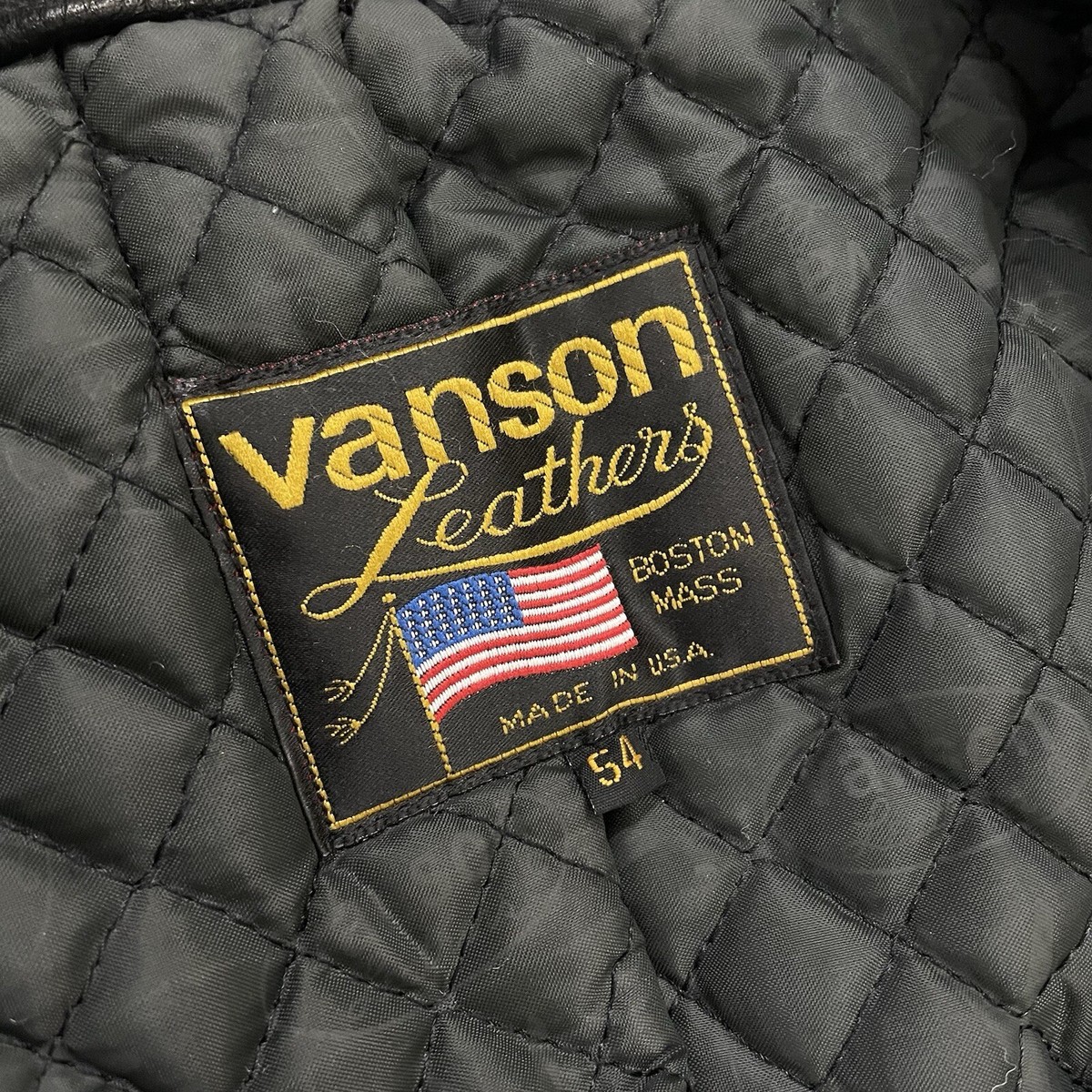 VANSON Hardcore Highwayman sz 54 insulated black leather