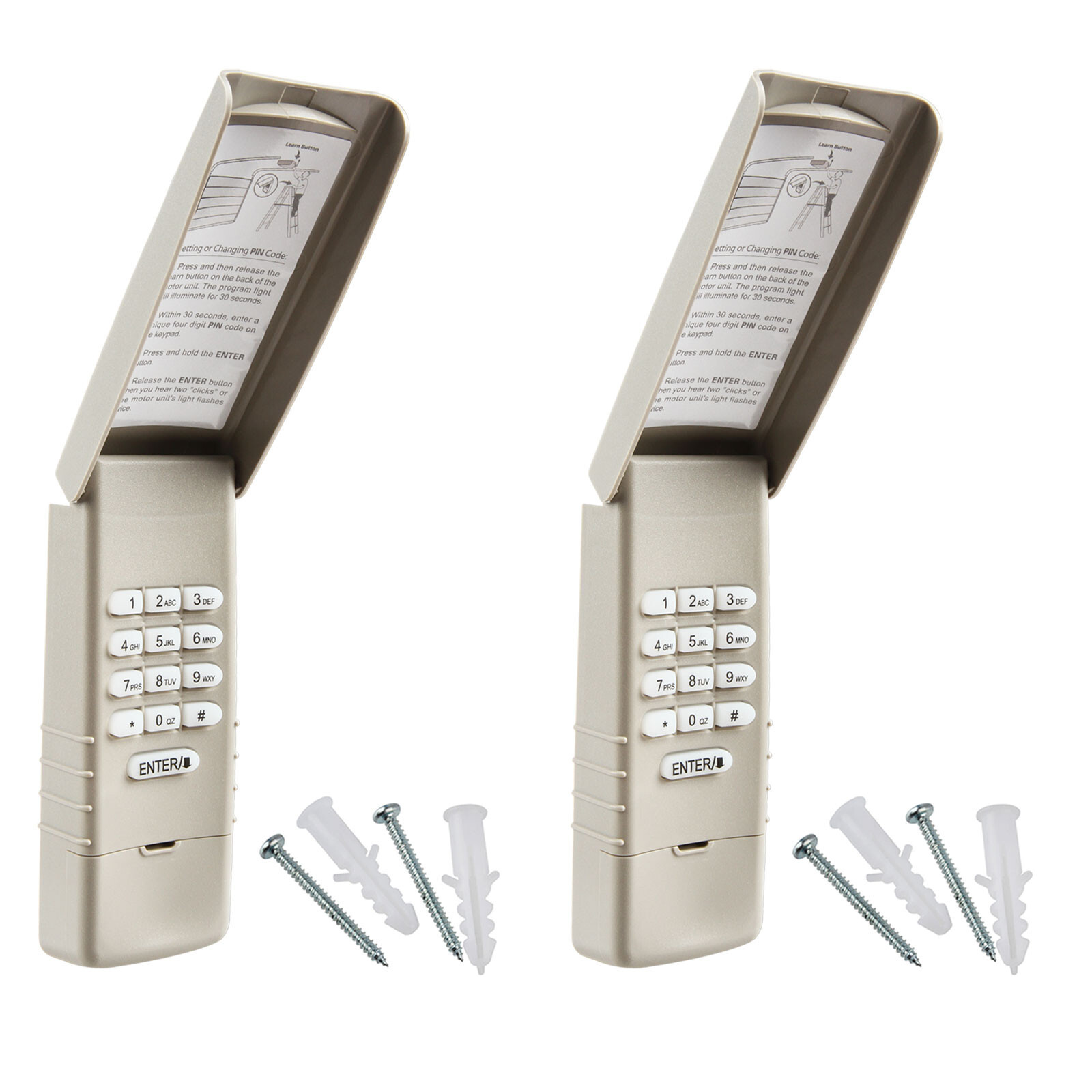 Code Opener 2 For 377LM Liftmaster Garage Door Keypad Keyless Entry Code Opener ...
