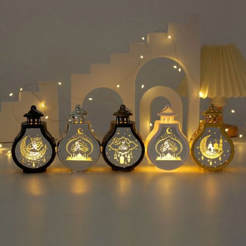 Praktisch Laternlicht Lampe Leistung Leuchtend Mubarak Plastik Ramadan - Bild 1 von 39