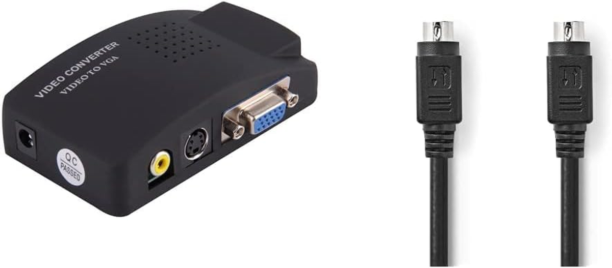 Convertitore AV/RCA/S-Video To VGA - Per Monitor E Proiettori, Risoluzioni Fino 1280x1024 - Foto 3