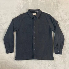 Org Weatherproof VTG Corduroy Blue Fleece-Lined Button-Up Shirt Outdoors M