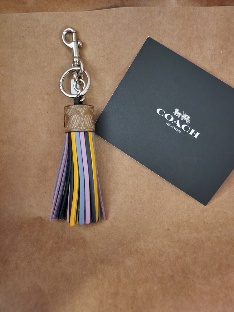 coach fringe keyfob